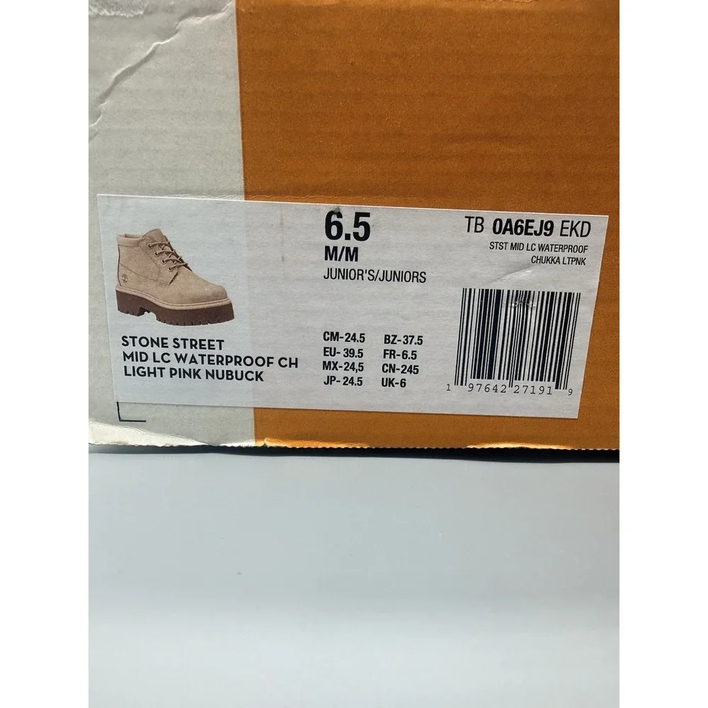 Timberland‎ Stonestreet Platform Waterproof Chukka Pink Juniors 6.5 Womens 8